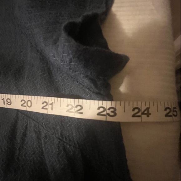 Jjill Linen Blue Round Neck Swimsuit Coverup, size Large - Picture 7 of 10